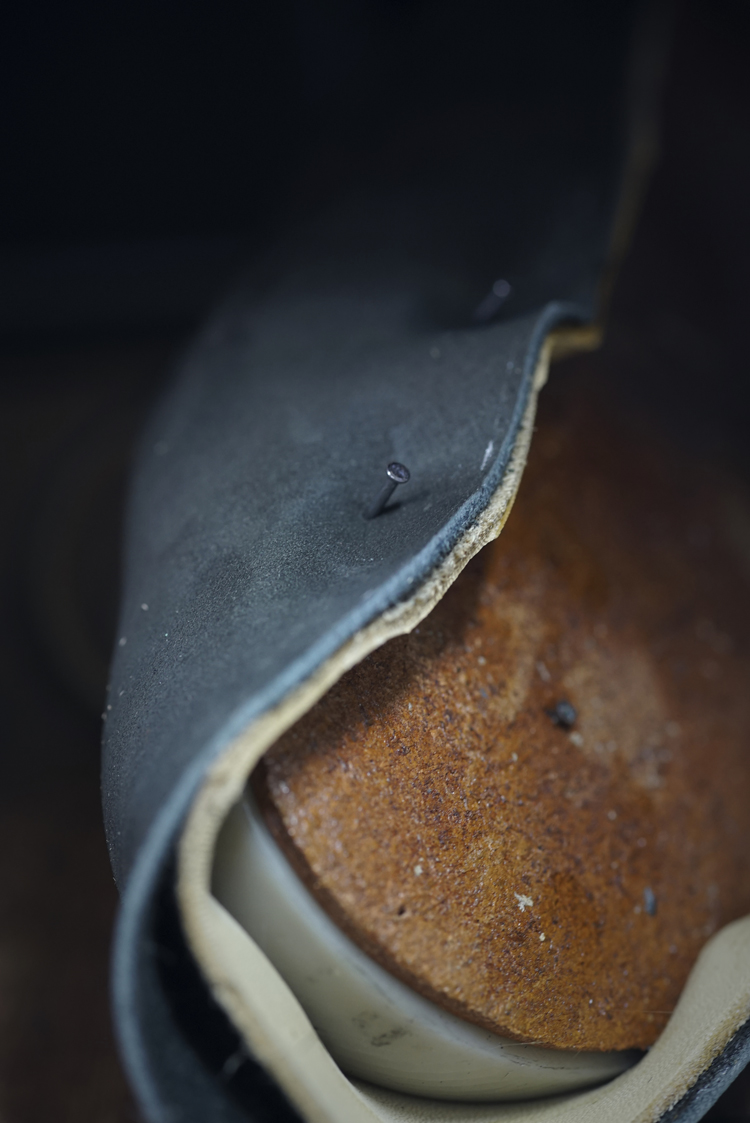 シューズブランド「nakamura」の靴の製造風景